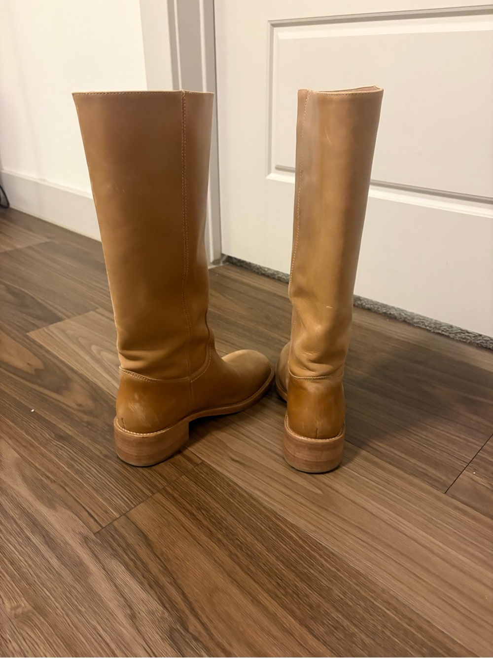 Steve Madden Tan Over-the-Knee Leather Boots - Picture 4 of 5